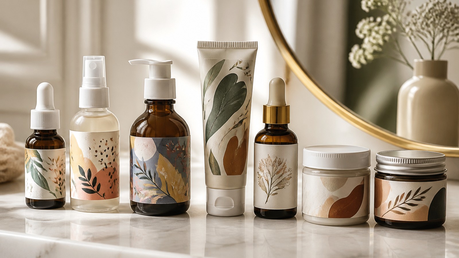 Print and cut cosmetic labels