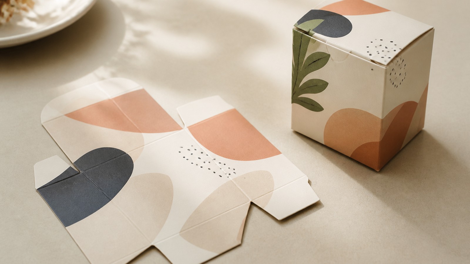 Small Packaging Box Print Cut and Crease