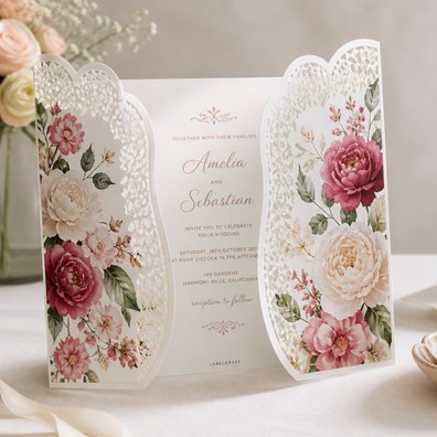 Creative wedding invitation cards