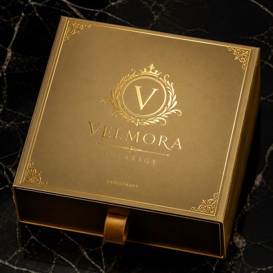 Gold color luxury box making
